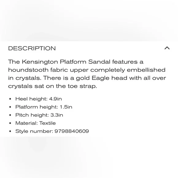 Kurt Geiger Gold and Black Platform Sandals - Picture 8 of 8